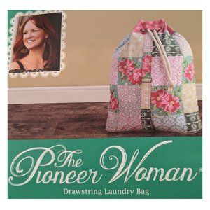 Pioneer Woman Patchwork Drawstring Laundry Bag